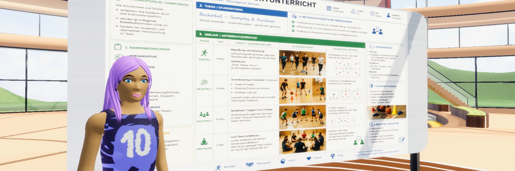 Der Sportstundenplaner - Single Assistent aus dem Fachbereich Sportwissenschaften
