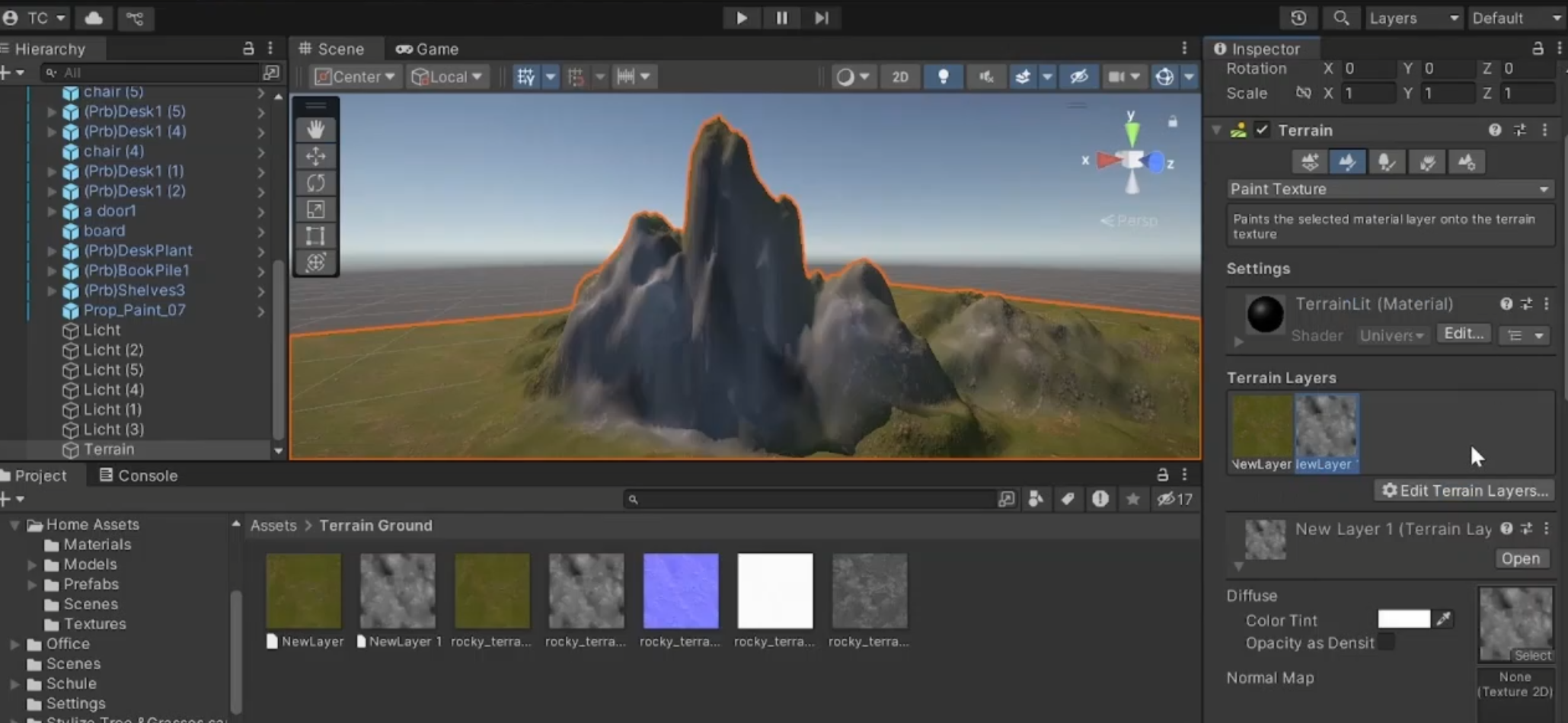 3 Lernräume in Unity selbst erstellt