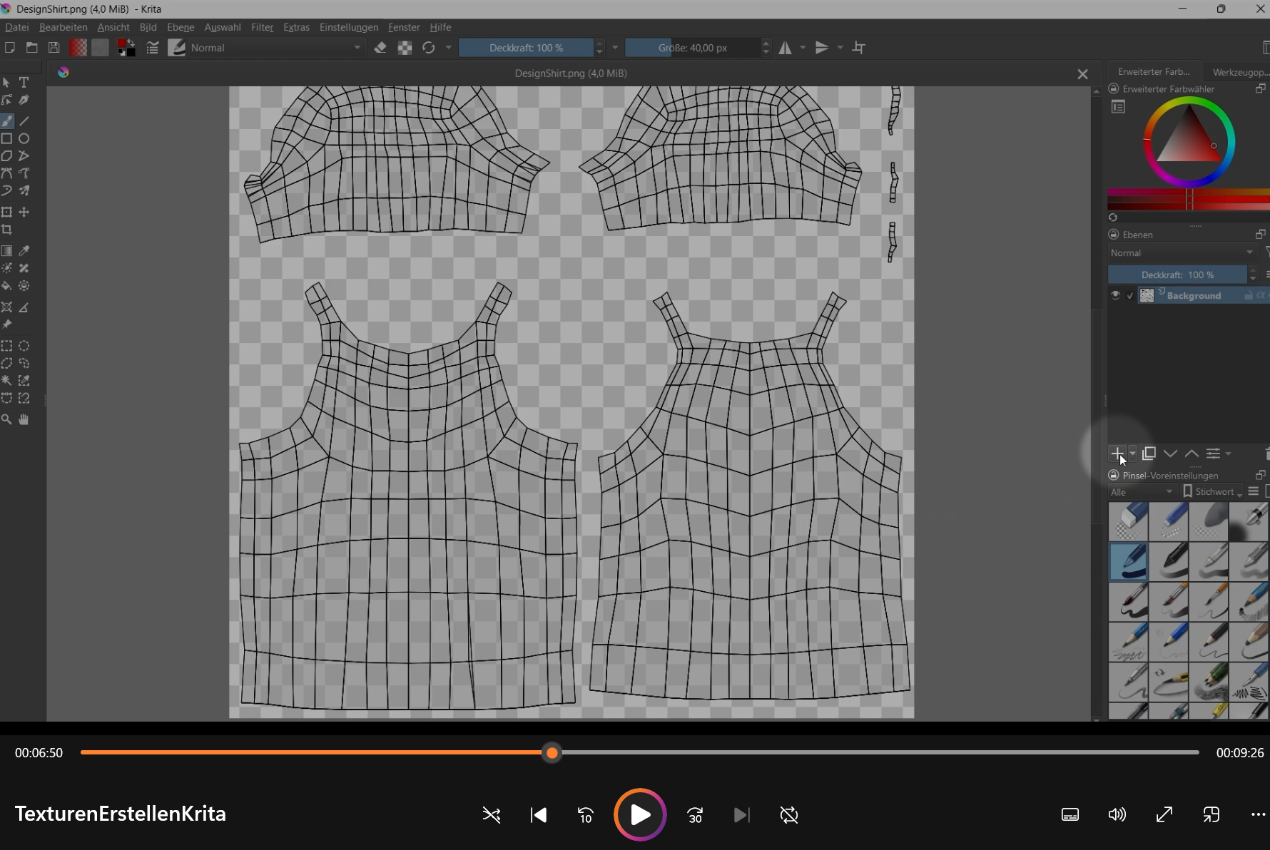 Texturen mit Krita erstellen